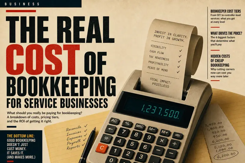 How Much Does a Bookkeeper Cost for a $1M-$5M Service Business?